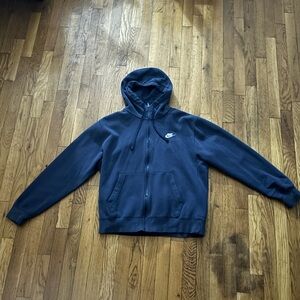 Nike Blue Zip-Up Hoodie